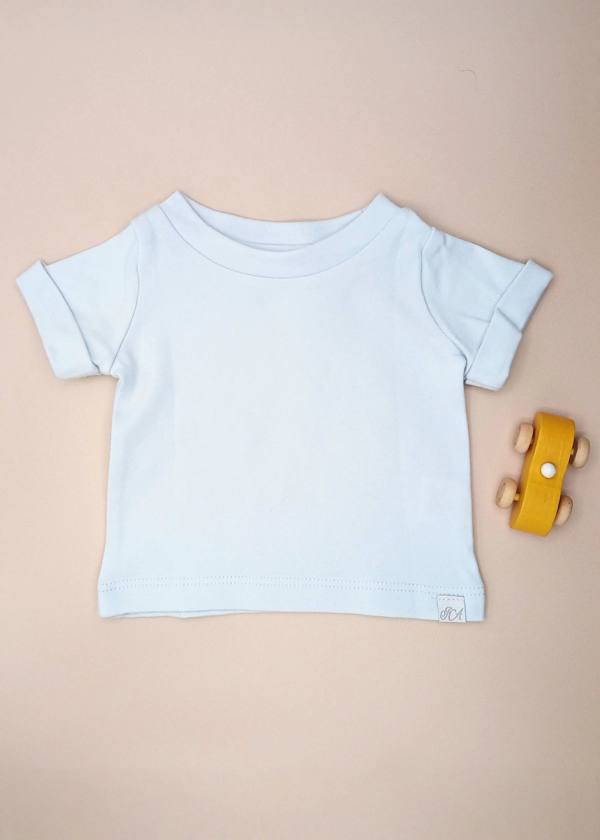 GOTS Certified Cotton Premature Baby T-Shirt - Blue Top / T-shirt Isaac Anthony