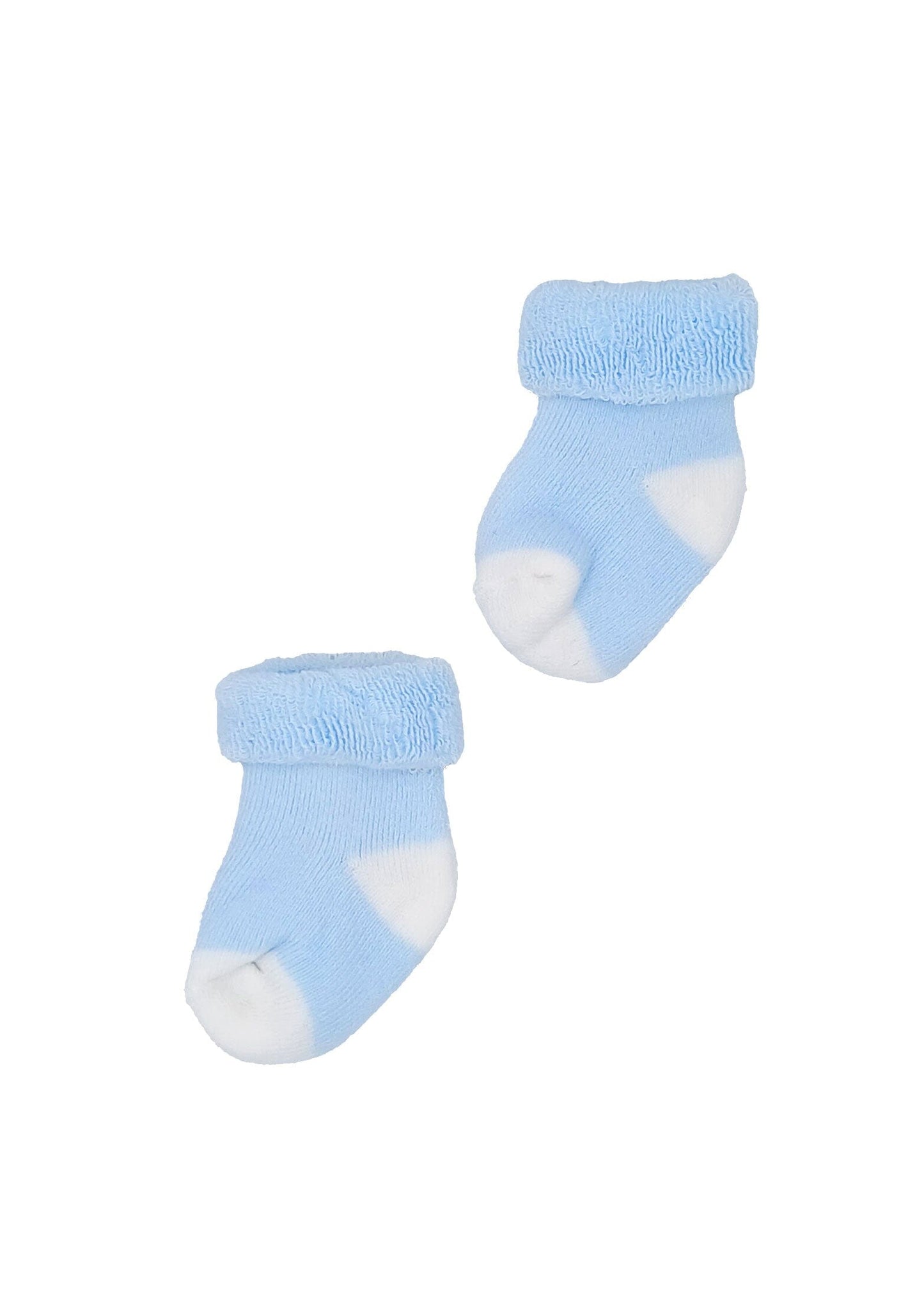 Blue Body & Cream Toes and Heels Stay on Towelling Premature Baby Socks Socks Little Mouse Baby Clothing & Gifts