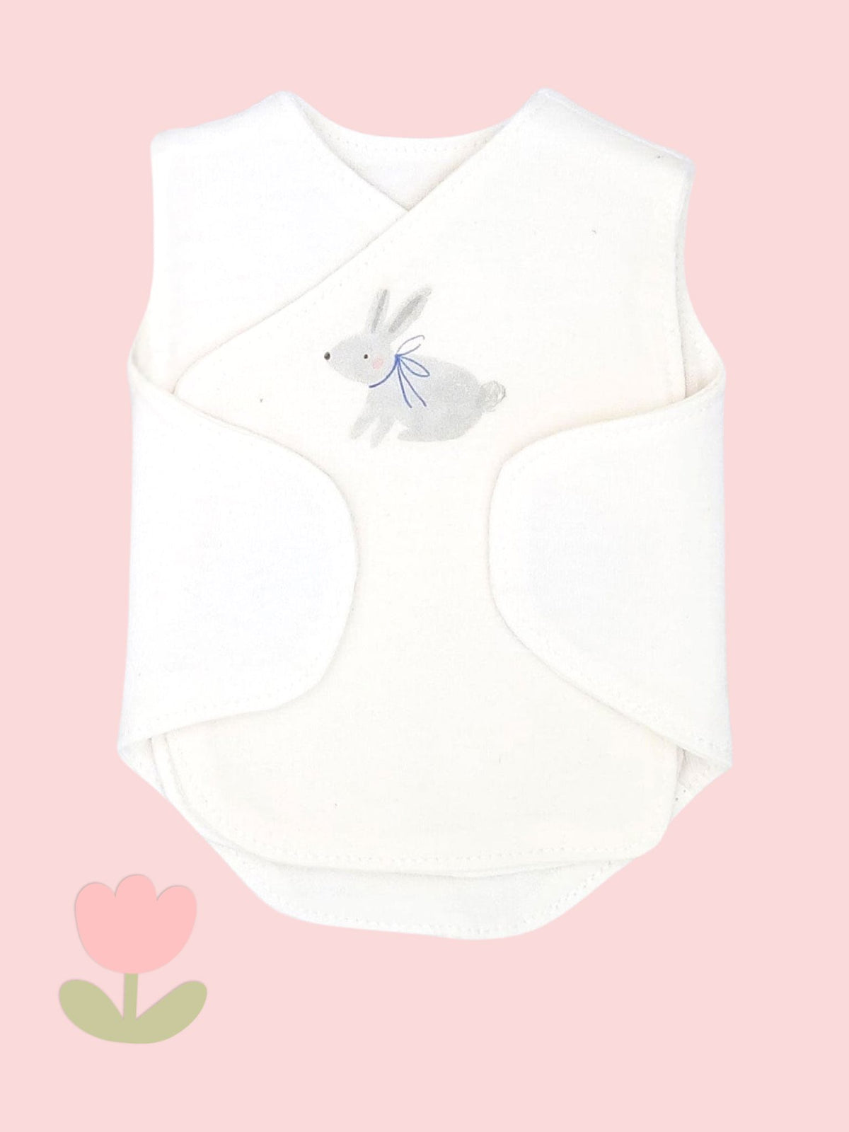 Neonatal Vest 2 Pack, Organic Cotton, Cottontail Bodysuit / Vest Little Dreamer