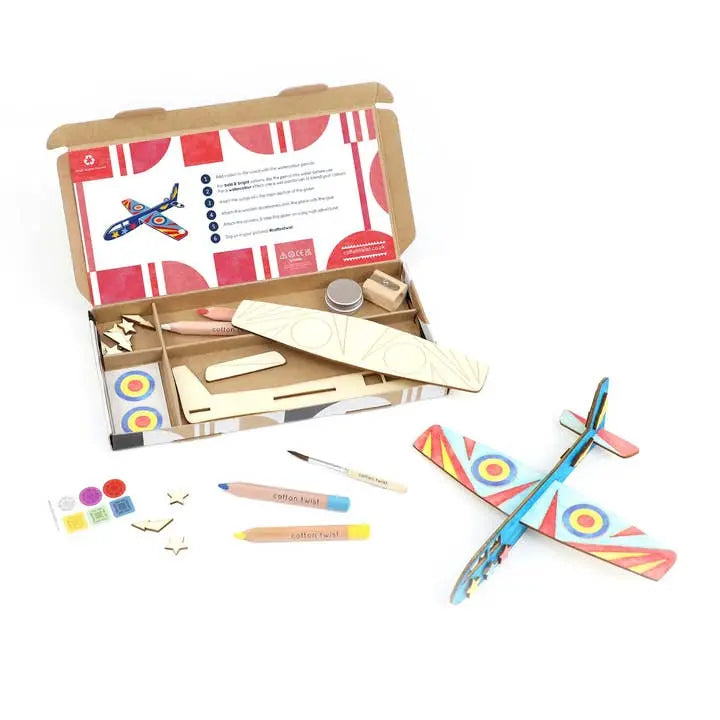 Make Your Own Plane Craft Kit Sibling Gifts Cotton Twist
