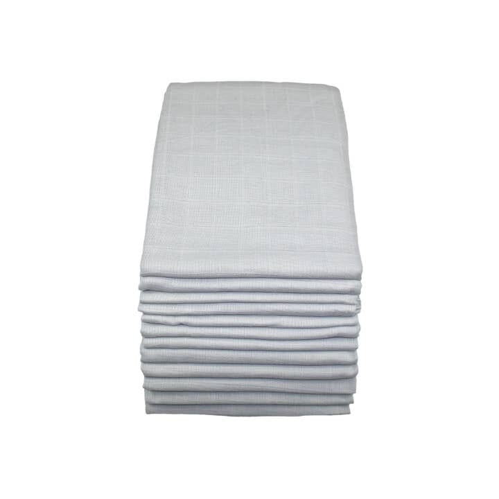 100% Pure Cotton Muslin - 70cm x 70cm - Grey Muslin Muslinz