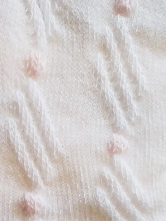 White with Pink Dots Tiny Baby Tights Tights Tiny Chick
