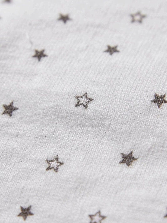 White Starry Snowsuit, Bear Ears on Hood Snowsuit / Pramsuit Dandelion
