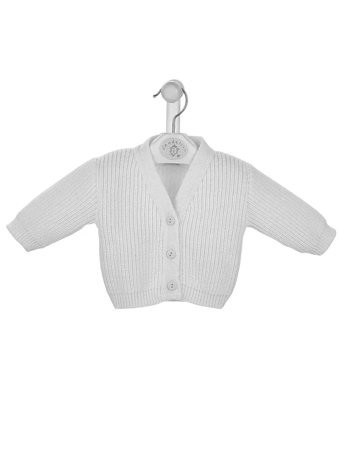 White Premature Baby Cardigan Cardigan / Jacket Dandelion
