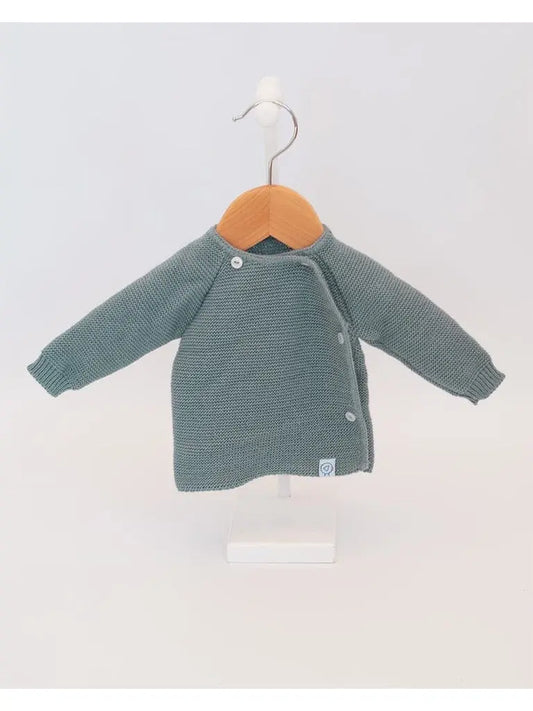 Knitted Dark Grey Cardigan Cardigan / Jacket La Manufacture de Layette