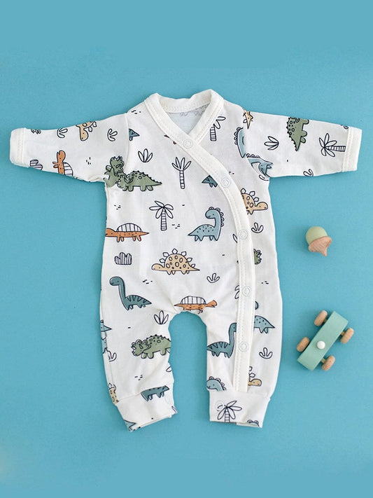 Baby Blue Dino Gift Box - Sleepsuit, Muslin & Toy Gift Set Little Mouse Baby Clothing & Gifts