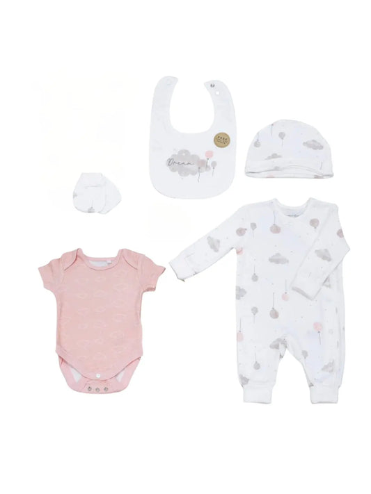 Organic 5 Piece Layette Set "Dream" Set HomeGrown Baby