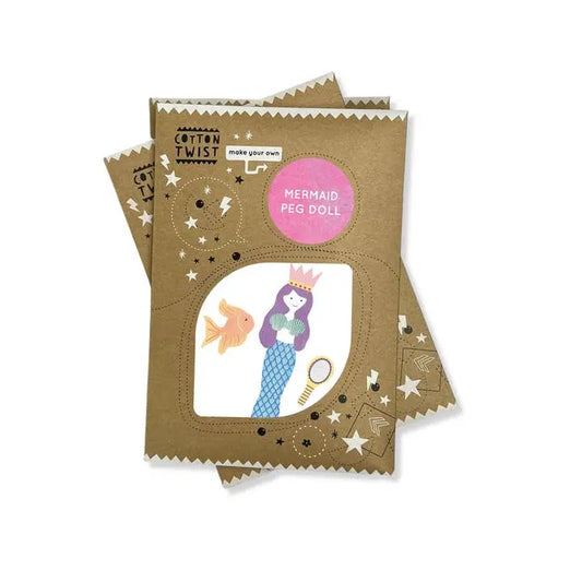 Make Your Own Mermaid Peg Doll Sibling Gifts Cotton Twist