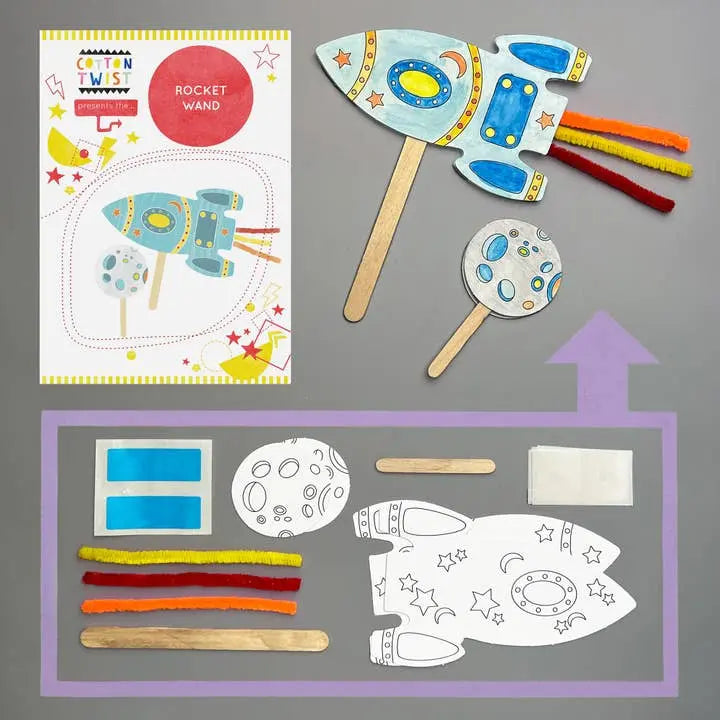 Make Your Own Rocket Wand Sibling Gifts Cotton Twist
