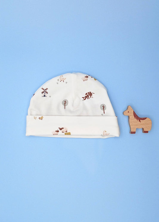 Preemie Round Hat, Farmtime Hat Tiny & Small