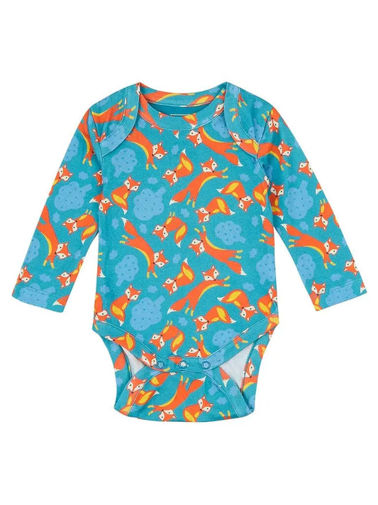 Piccalilly Short Sleeve Baby Bodysuit - Foxes Bodysuit / Vest Piccalilly