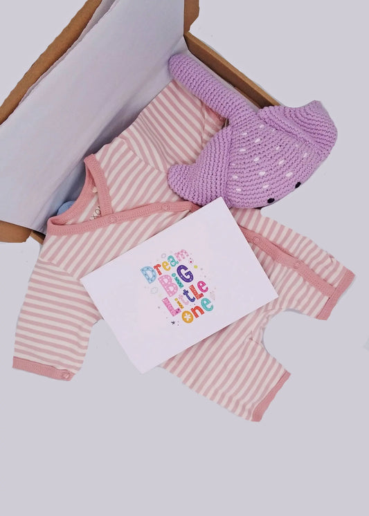 Summer Gift Box (Girl) - Sleepsuit, Toy & Optional Card Gift Set Little Mouse Baby Clothing & Gifts