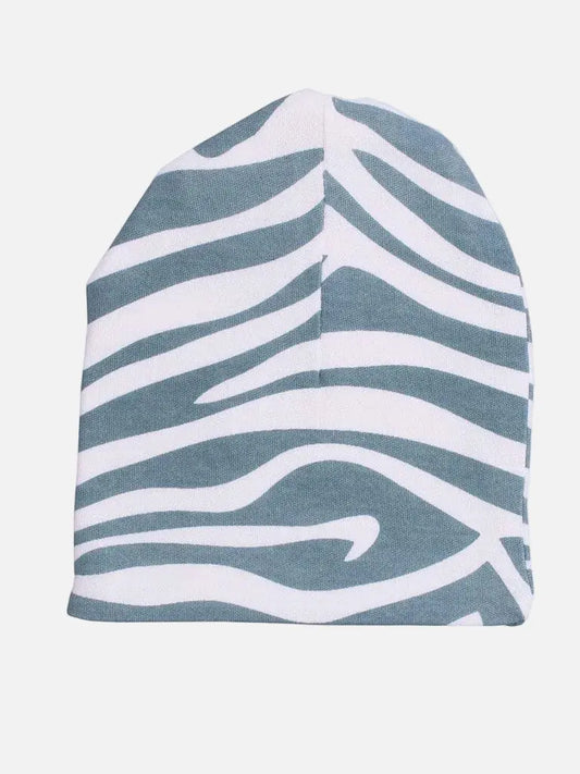 Organic Premature Baby Hat - Teal Animal Print Hat Summerville