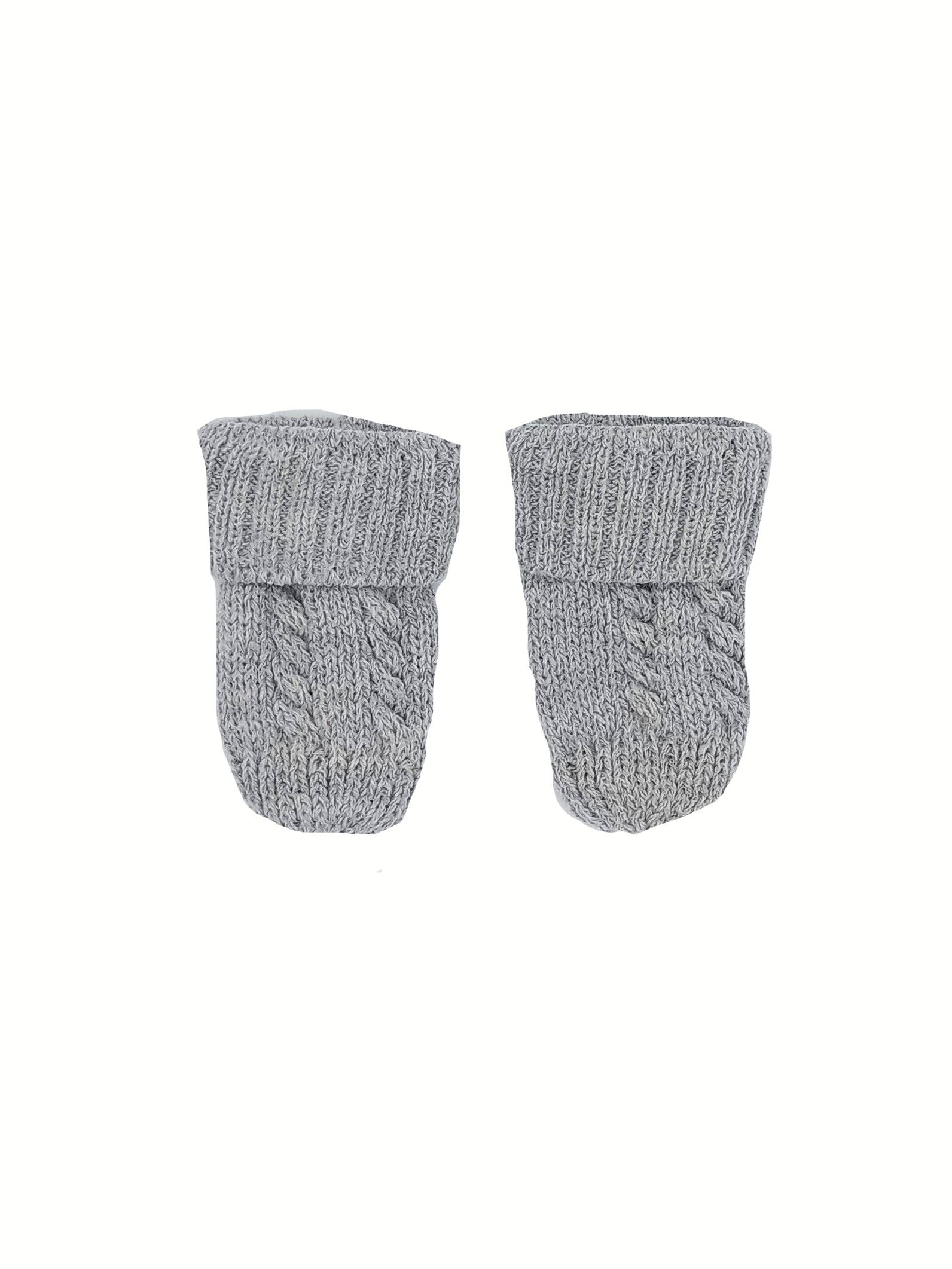 Baby Grey Knitted Booties, 0-12 Months| Premature Baby