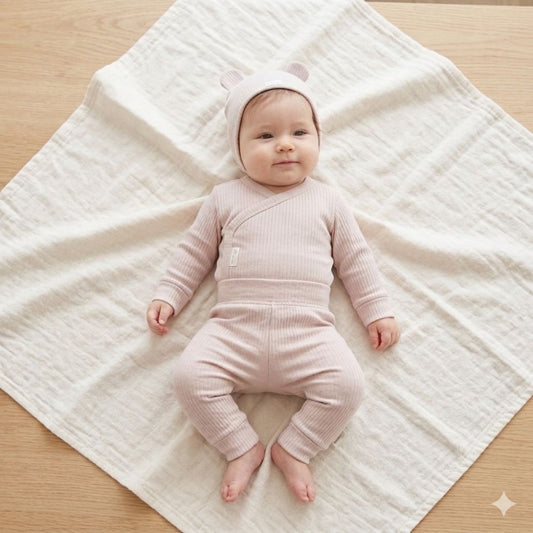 3 Piece Organic Baby Gift Set - Sand Set HomeGrown Baby