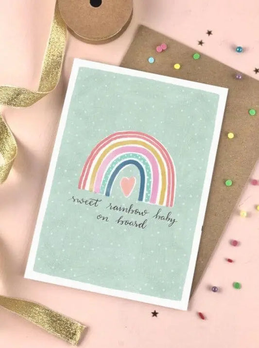 Cards & Message Cards & Gift Wrap Little Mouse Baby Clothing & Gifts Sweet Rainbow Baby