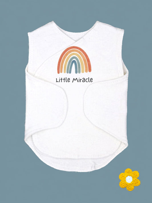'Little Miracle' Incubator Vest With Velcro Closures Bodysuit / Vest Little Dreamer