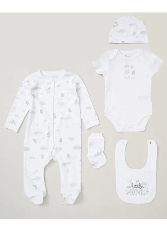 Little One 5 Piece Layette Gift Set Set Rock a Bye Baby
