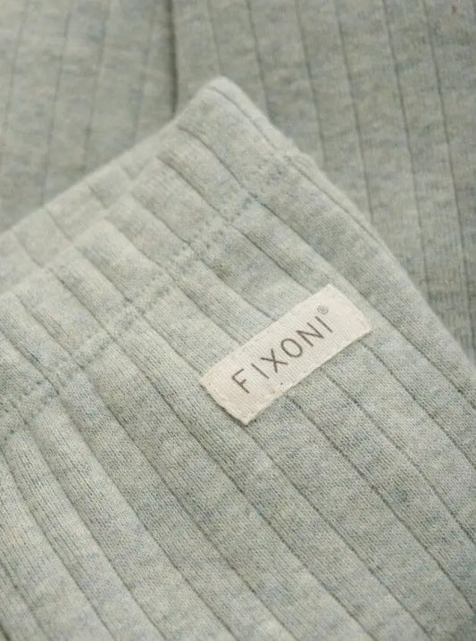Ribbed Sage Green Trousers Trousers / Leggings Fixoni