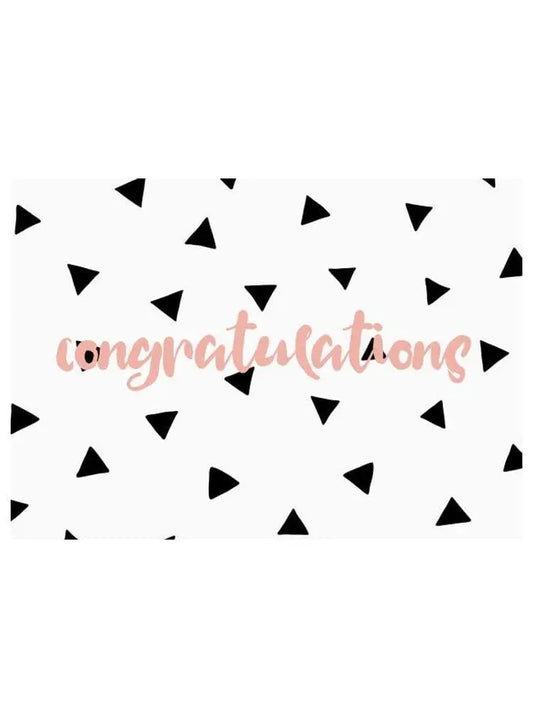 Cards & Message Cards & Gift Wrap Little Mouse Baby Clothing & Gifts Triangle Drops, Congratulations