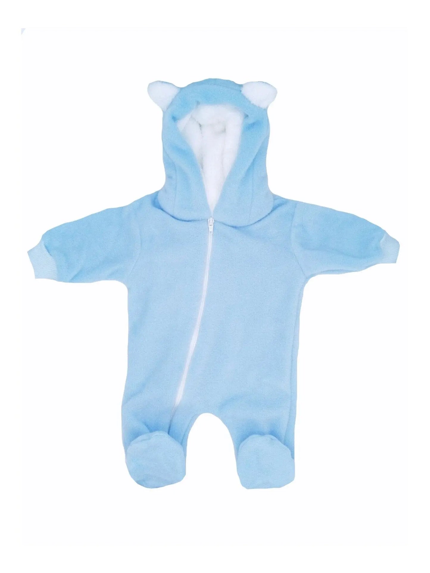 Blue Fleece Pramsuit Little Lumps