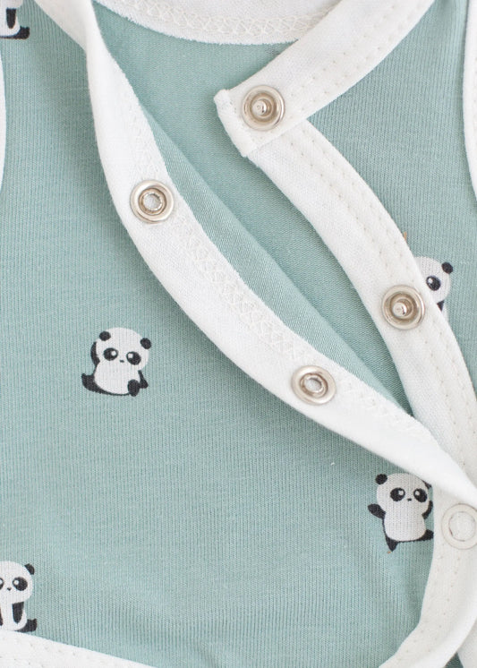 Prem Baby Sleepsuit, Panda Cuddles Sleepsuit / Babygrow Tiny & Small