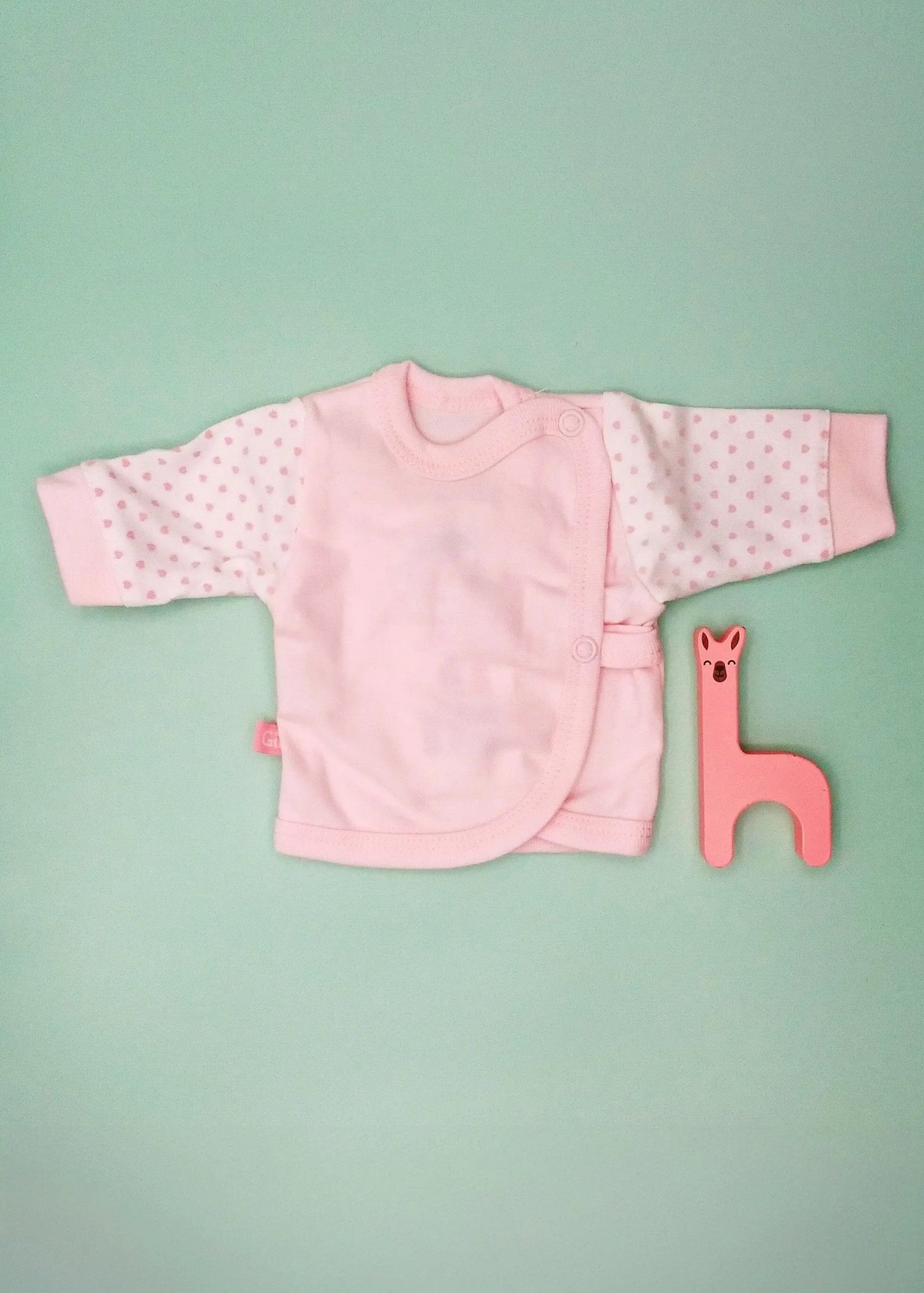 Early Baby Wraparound Top, Pink Top / T-shirt EEVI