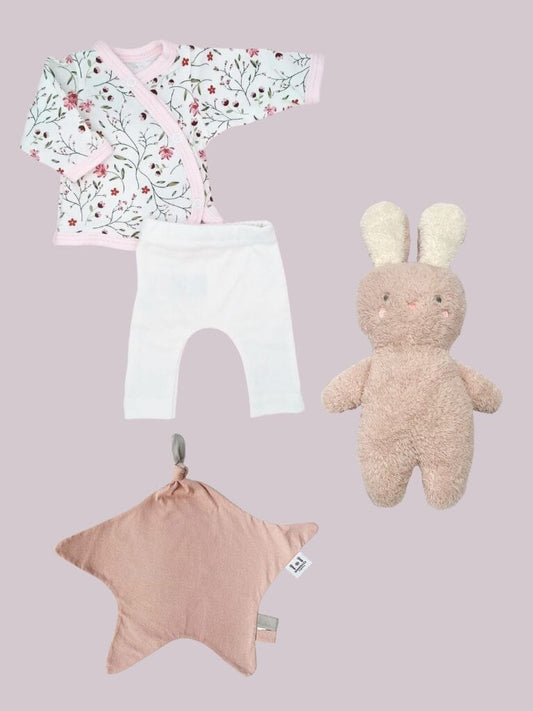 The Pink Collection Gift Box - Top & Trouser Set, Toy & Comforter Gift Set Little Mouse Baby Clothing & Gifts