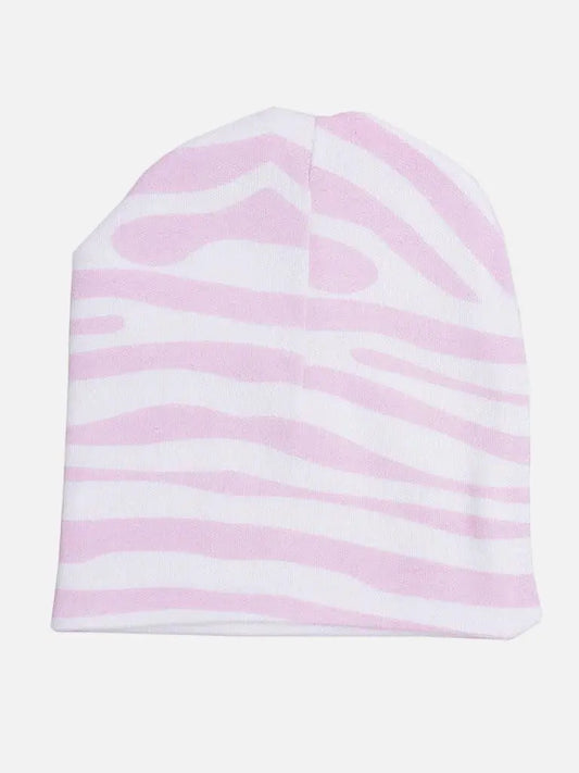 Organic Premature Baby Hat - Pink Animal Print Hat Summerville
