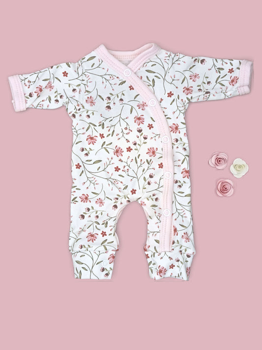Sleepsuit for Premature Babies, Blossom Sleepsuit / Babygrow Tiny & Small