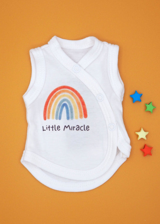 Little Miracle, Incubator Vest, Cream, 100% Cotton Bodysuit / Vest Tiny & Small
