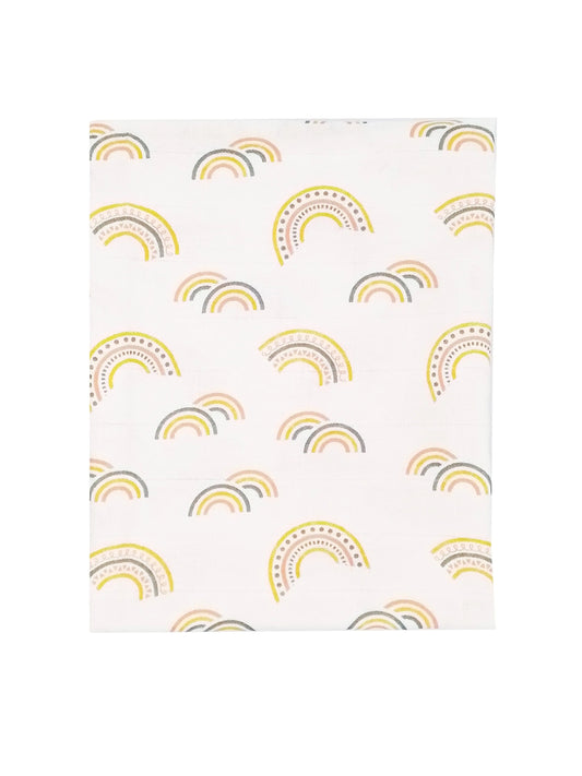 100% Pure Cotton Muslin - 70cm x 70cm - Rainbows Muslin Muslinz