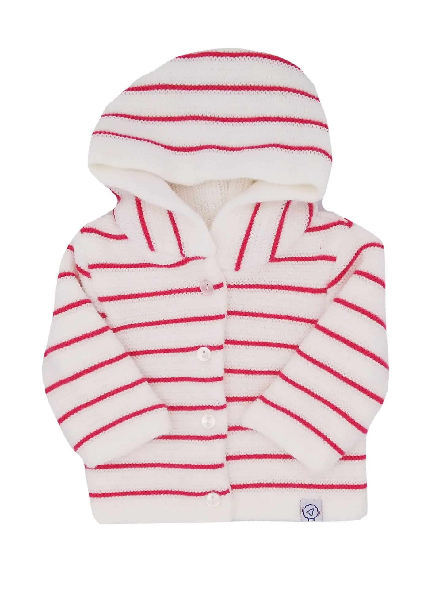 Rose Red Breton stripe Jacket Cardigan / Jacket La Manufacture de Layette