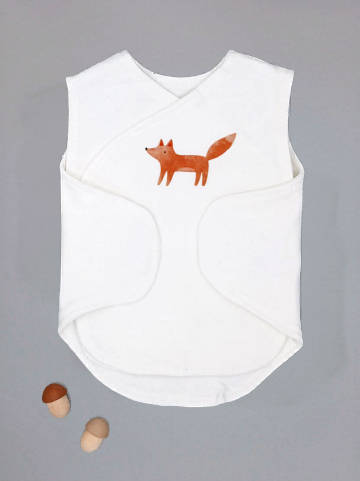 NICU Vest 2 Pack, Organic Cotton, Brave Badger & Clever Fox Bodysuit / Vest Little Dreamer