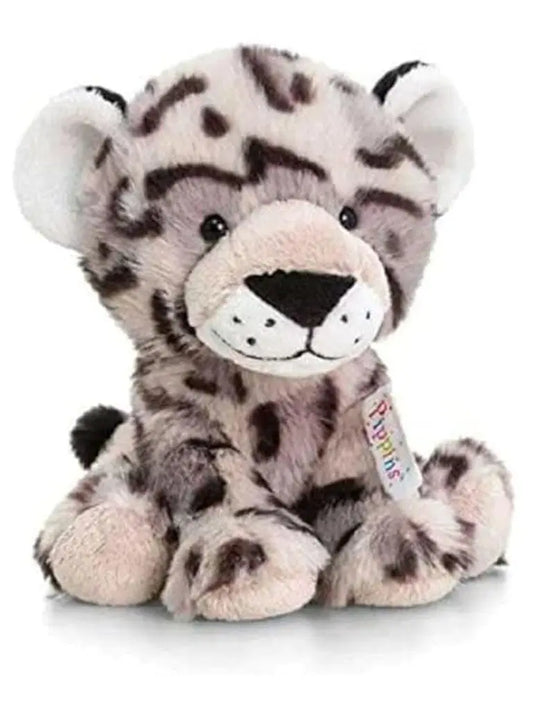 Sitting Snow Leopard, 14cm Toy Keel Toys