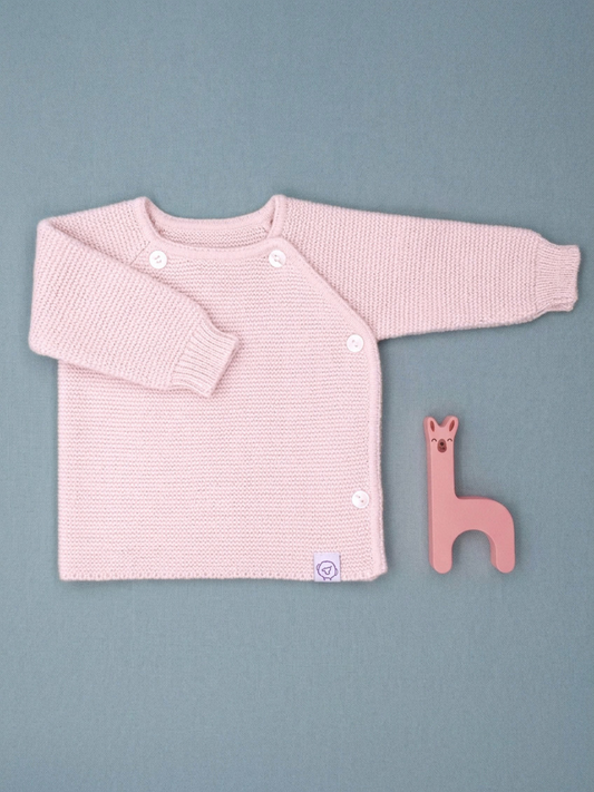 Knitted Pale Pink Cardigan