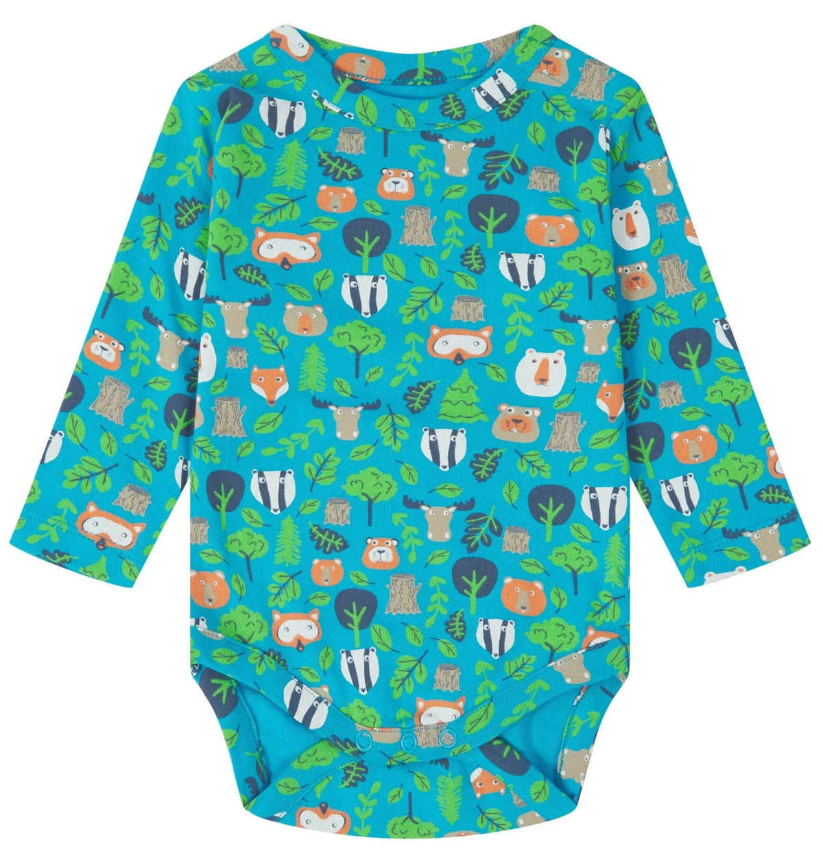Piccalilly Short Sleeve Baby Bodysuits (Pack Of 2) - Tree Tops Bodysuit / Vest Piccalilly