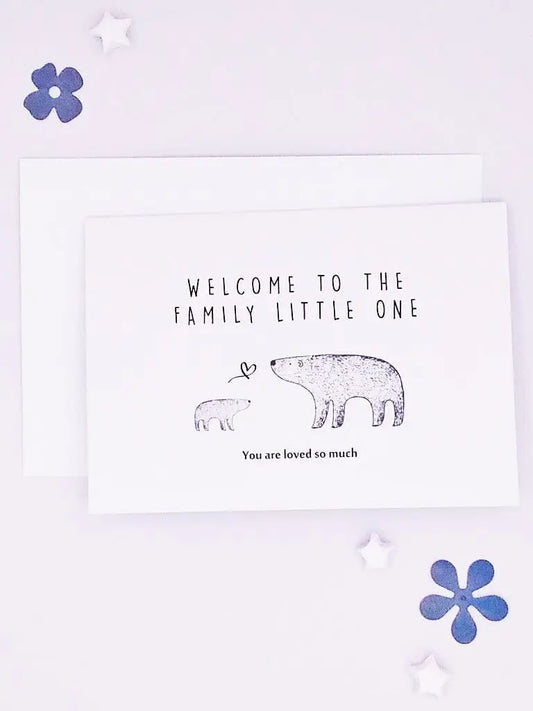 Cards & Message Cards & Gift Wrap Little Mouse Baby Clothing & Gifts Welcome To The Family Little One