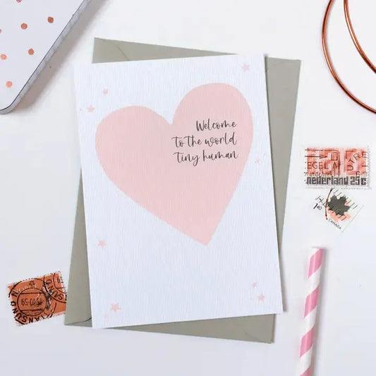 Cards & Message Cards & Gift Wrap Little Mouse Baby Clothing & Gifts Welcome to the World Tiny Human