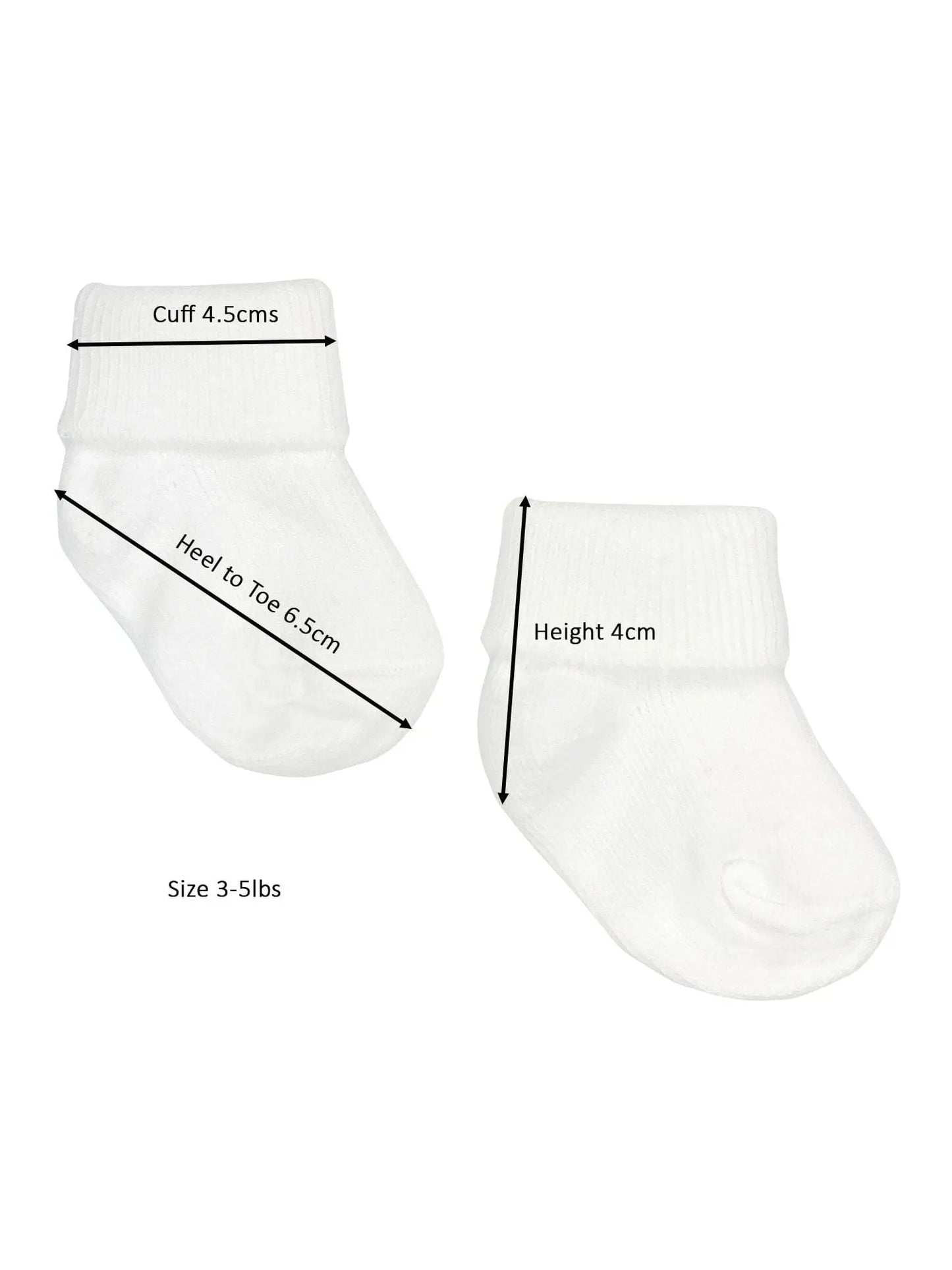 White Premature Baby Socks Socks Little Mouse Baby Clothing & Gifts