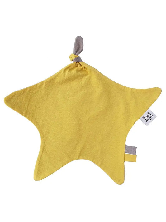 Yellow & Grey Star Shaped Comforter: GOTS Comforter Summerville
