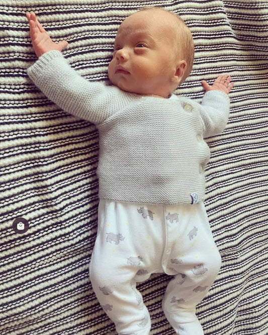 Knitted Grey Cardigan Cardigan / Jacket La Manufacture de Layette