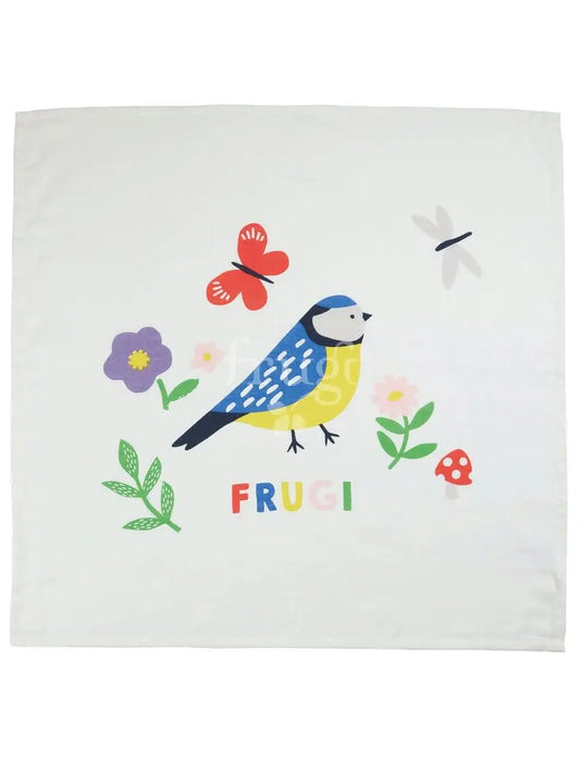 Organic Cotton Floral Bird Muslin 2 Pack by Frugi Muslin Frugi