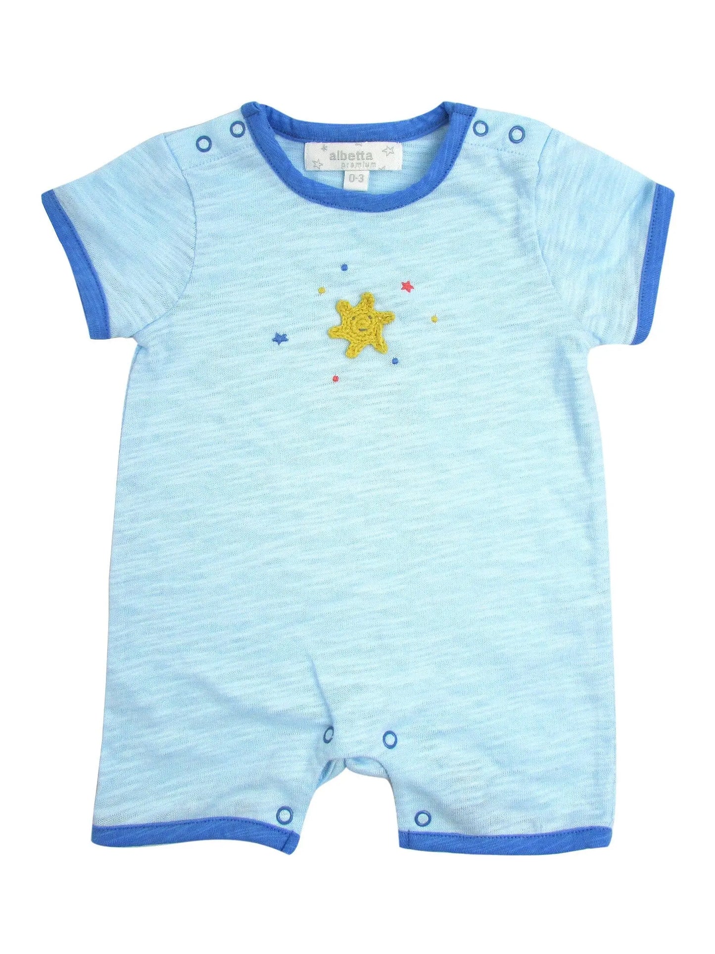 Crochet Starfish Blue Bodysuit, Albetta Bodysuit / Vest Albetta UK