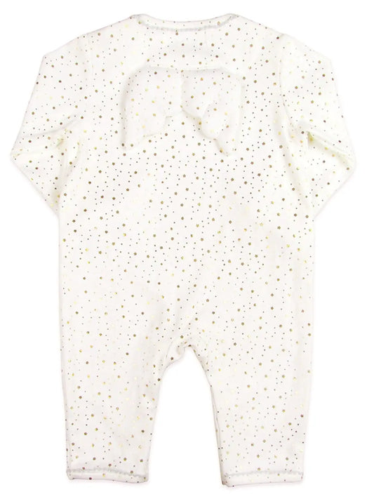 Angel Wings Gold Star White Babygrow by Albetta Sleepsuit / Babygrow Albetta UK