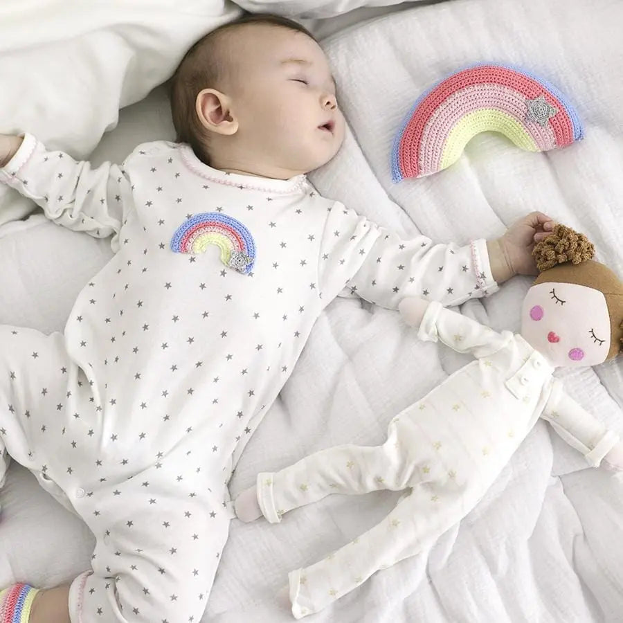Crochet Rainbow Rattle / Toy - Albetta Premium Rattle Albetta UK