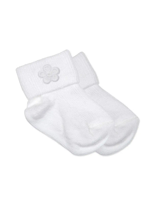 Premature Baby Socks with Daisy Motif White Socks Little Mouse Baby Clothing & Gifts