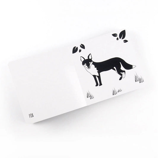 High Contrast Baby Book - British Animals Book The Little Black & White Book Project