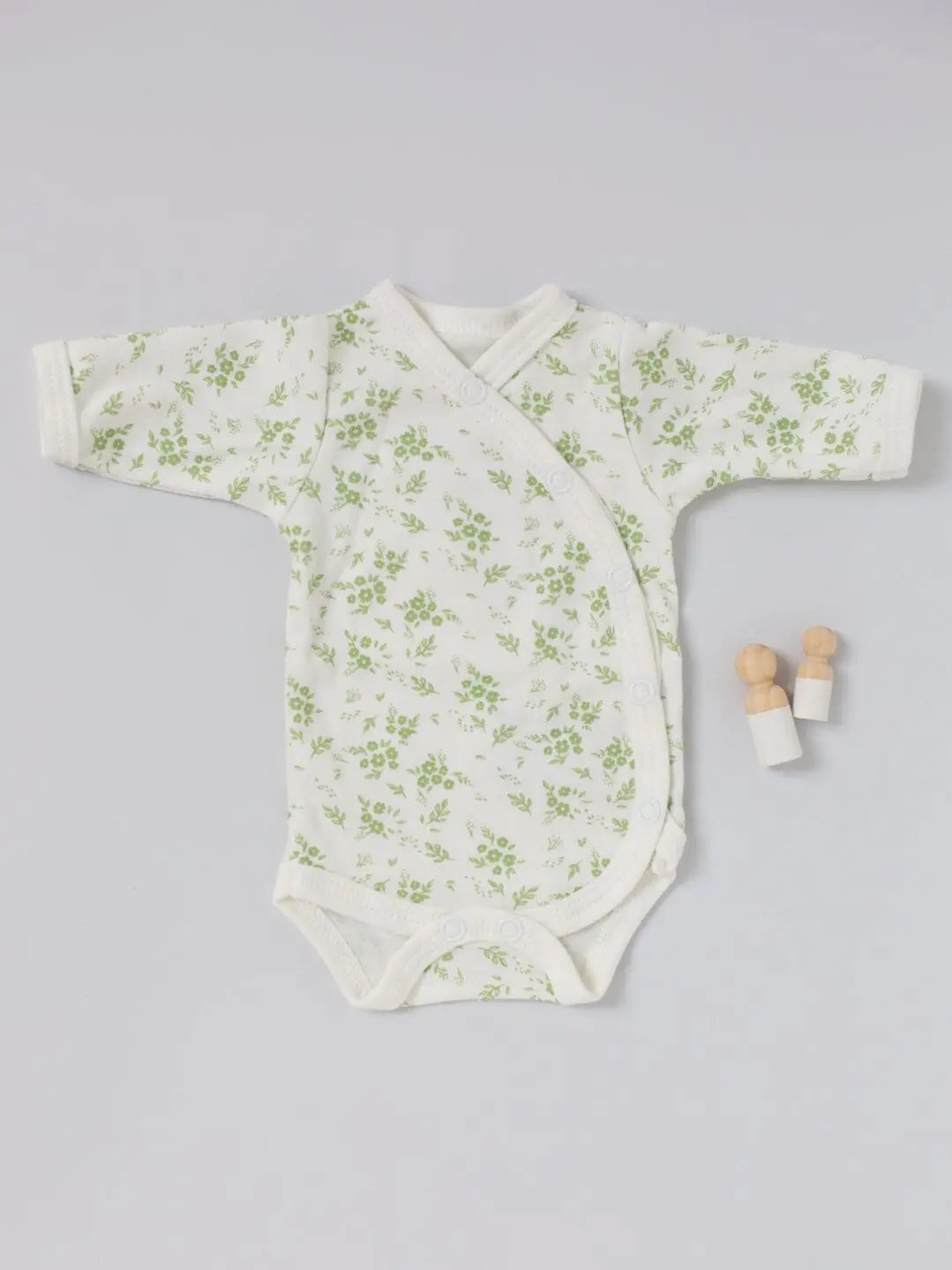Bodysuit, Apple Floral, Premium 100% Organic Cotton Bodysuit / Vest Tiny & Small
