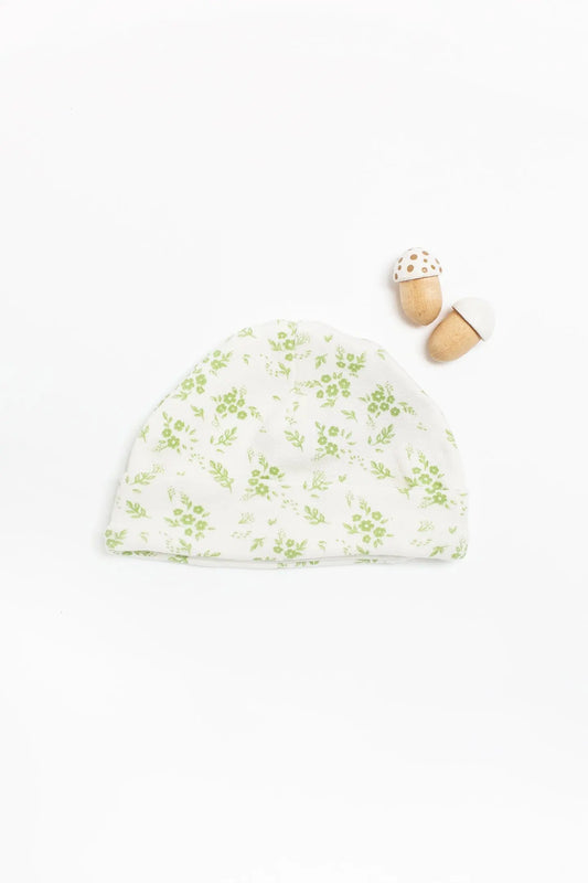 Preemie Hat, Apple Floral, Premium 100% Organic Cotton Hat Tiny & Small